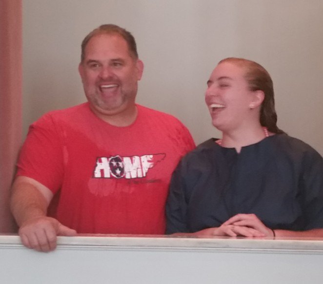 The angels in Heaven are rejoicing over the baptism of Lane Ward’s niece Madison Ford this week. Madison lives in Johnson City.