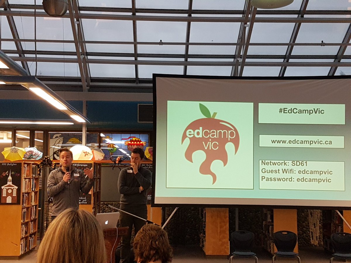 aaronmueller's tweet photo. Stoked to see so many friendly faces at #edcampvic today! https://t.co/MXe7tyGC89