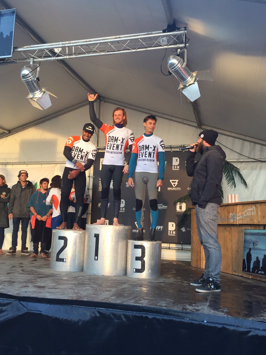 2nd place for Taty at the Tow-In session in Dam-X , Brouwersdam! #efpt #theislandboyz