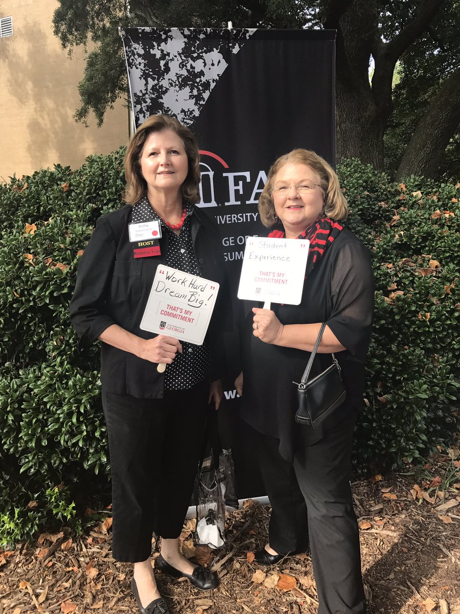 BonnieSPetersen's tweet photo. Making our Commitment to University of Georgia with Kathy S. Palmer. #mycommitment #FACSWEEK #UGAHomecoming https://t.co/DE4QEVXS4i