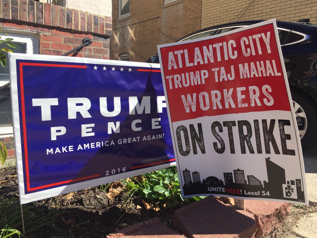 heyadiana's tweet photo. Think we're gonna get the deposit back?#uniteAC #BoycottTrump https://t.co/bYjigK2FhM