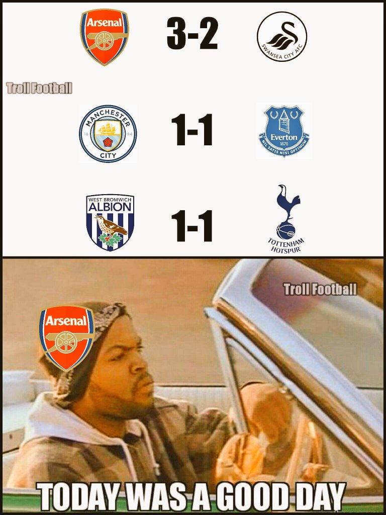 FootyFunz's tweet photo. Arsenal fans enjoying their Saturday... https://t.co/rQ34n6JvW0