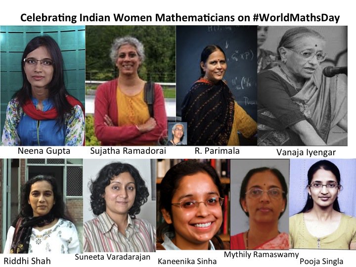 Celebrating some of India's #IndianWomenMathematicians on #WorldMathsDay @IndiaDST @labhopping