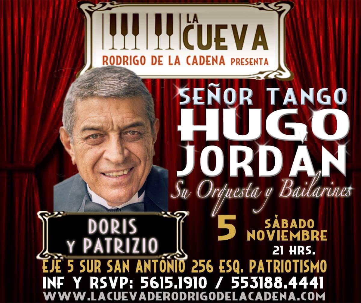 carlos_cuevas's tweet photo. El @senor_tango mi hermano #HugoJordan en @LaCuevaBolero sábado 5 noviembre IMPERDIBLE !! ALEGRÍA🎉 https://t.co/zQcYCLWL1A