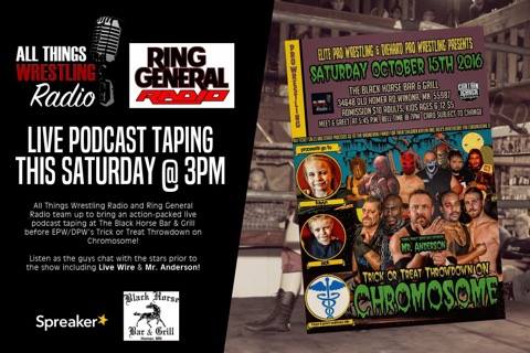 WRESTLING_EPW's tweet image. Live podcast show @ 3pm today with All Things Wrestling Radio for tonight's EPW and DPW's event in Winona, MN!