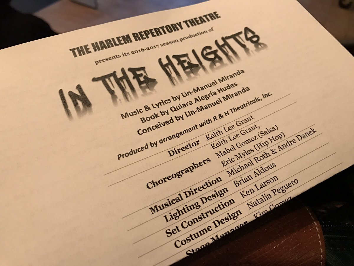 bwaybuzz's tweet photo. #tonightsbill @Lin_Manuel @HarlemRep_ https://t.co/Ho3BF9R1qO