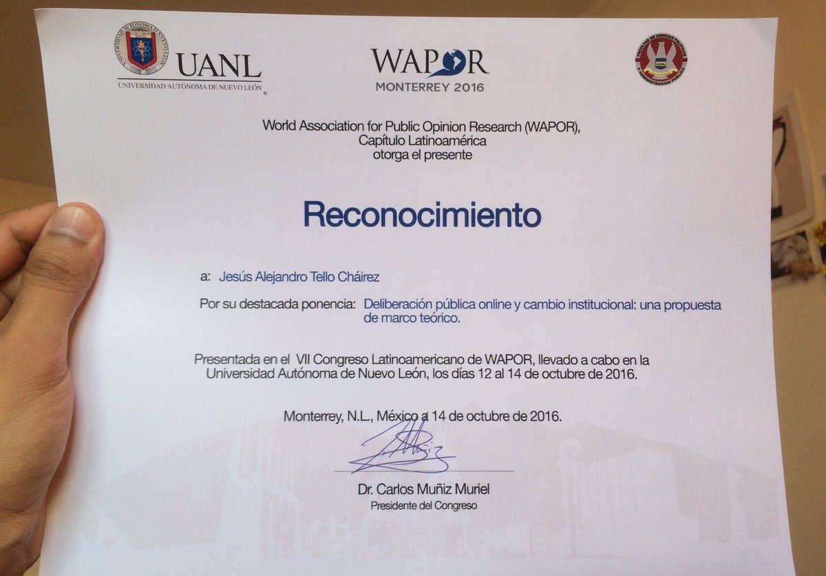 alejandrotello's tweet image. El cierre de la semana lo hice en @WaporMty2016. Ojalá haya por ahí una foto en donde salga exponiendo. 🙊 #WaporMty2016 #deliberaciónonline