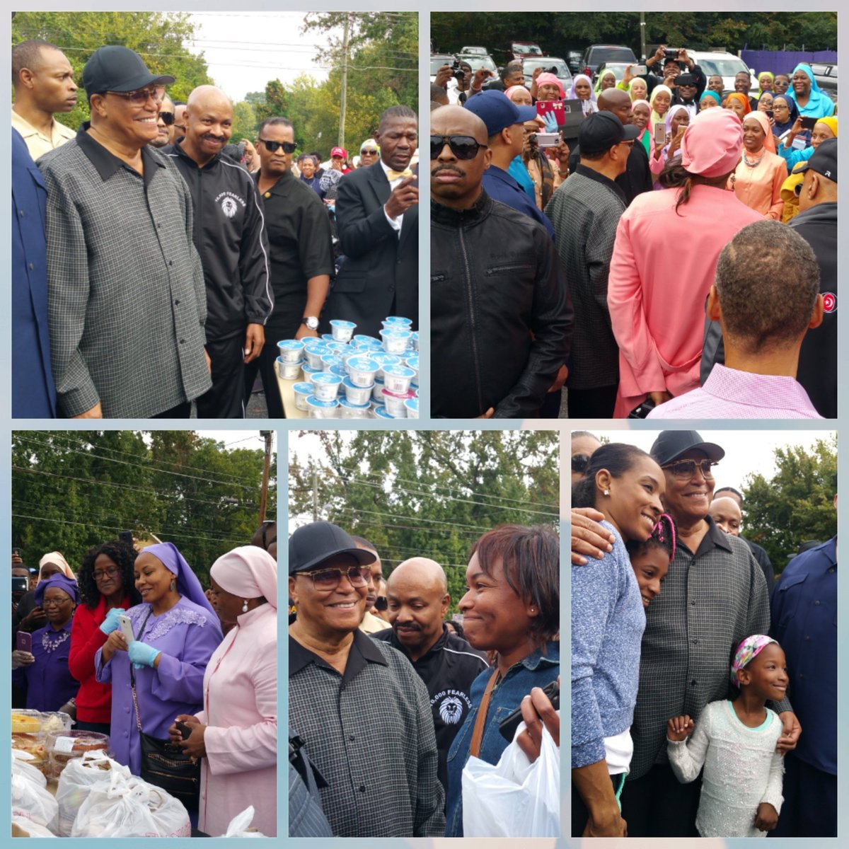 TheFinalCall's tweet photo. 📸 Minister @LouisFarrakhan stopped by today's #HDOA16 Day of Service and @BlueSeasExpress in Atlanta! https://t.co/SJFruz0jzR