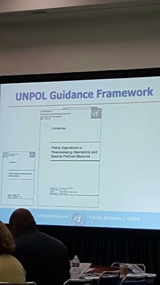 mplasd's tweet photo. Strategic Guidance for International Police Peacekeeping (SGF) update at IMPACT. 
20,000+ peace officers are UN world peacekeepers #IACP2016 https://t.co/pal3bBD8M4