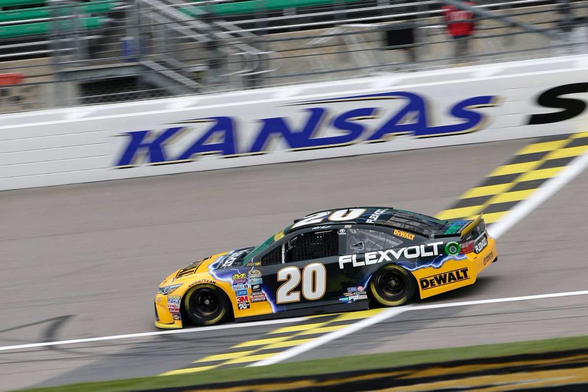 DEWALTtough's tweet photo. Tomorrow @mattkenseth will start P1 for the #HC400 @kansasspeedway. RT to wish him good luck! https://t.co/8FEmu2IizV