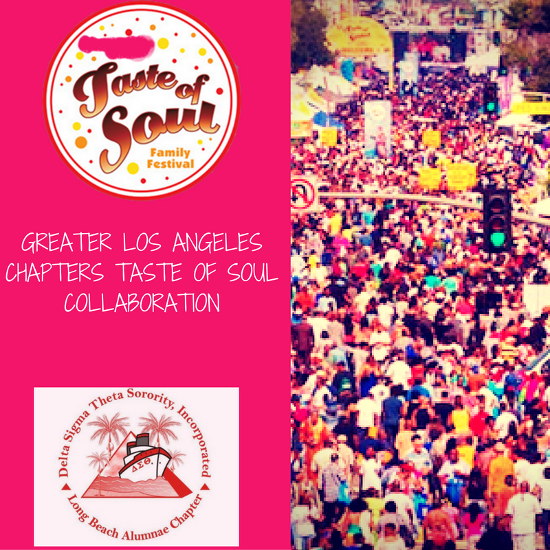 DSTLBAC's tweet photo. #DSTLBAC is at #TasteofSoul today for the "Greater Los Angeles Chapters Taste of Soul Collaboration" to provide voter registration!  #Vote https://t.co/2T21749TmB