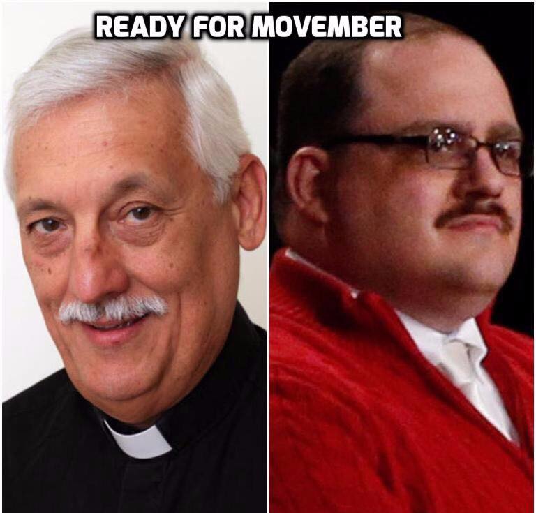 TheJesuitPost's tweet photo. These two mustachioed gents are definitely ready for #Movember. Are you? 👴🏼👨🏻#FatherGeneral #GC36 #kenbone #stayrelevant https://t.co/C7QPofWtHg