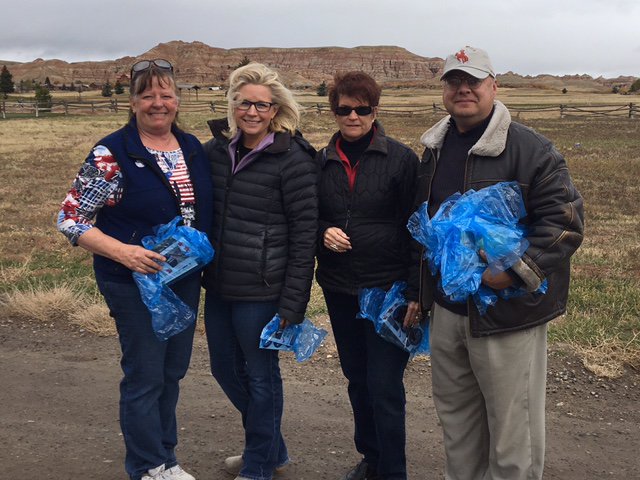 Liz_Cheney's tweet photo. It was great to start our statewide #VoteWyoming volunteer day in Dubois! Thanks to Dar Vaughan &amp; Tim Salazar for all their help &amp; support! https://t.co/bxKMPd5RBa