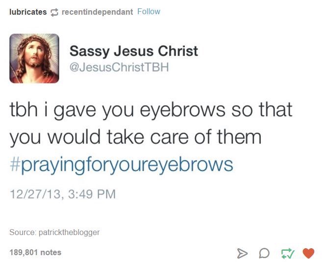 kellydee603's tweet photo. Saw this and couldn't help but think of you @Jenna_Marbles ๐๐ #whoneedseyebrows https://t.co/YfdeoiVvHm