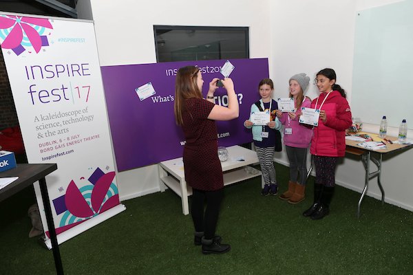 CoderGirlsRock's tweet image. Enthusiastic #CoderGirlHackDay huzzah for @aishling_hyland w/@InspirefestHQ&apos;s Ambition Wall, capturing aspirations of our #girlswhocode!
