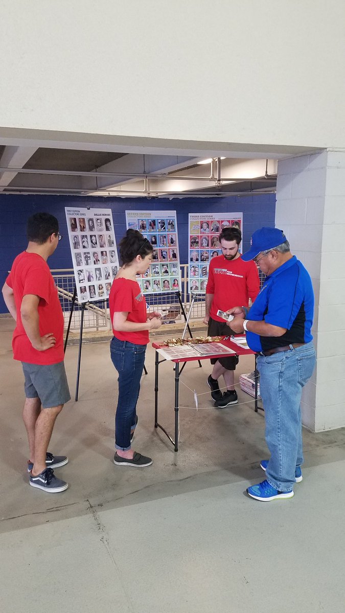 bcWORKSHOP's tweet photo. We are at the #cottonbowl today honoring local #bcheroes. Stop by and tell us who your local hero is. #pop https://t.co/Gg8fkWQ5xD