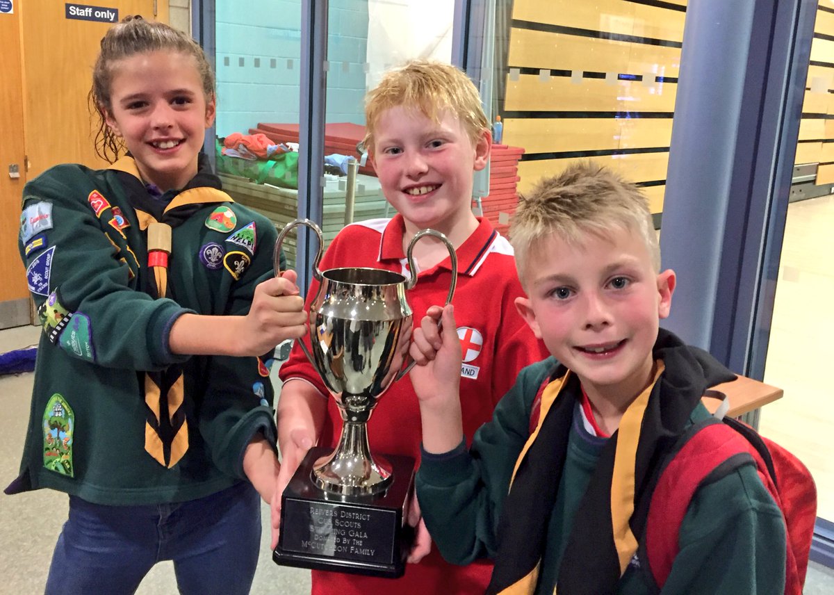 Well done to the our team who won the Reivers District Cub Swimming Gala. #iscout