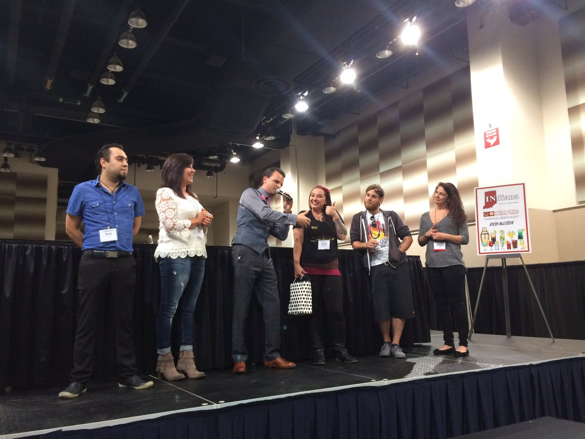 BWSShow's tweet image. Congrats to Brandy with The Whiskey Exchange in South Bend for winning the cocktail competition!