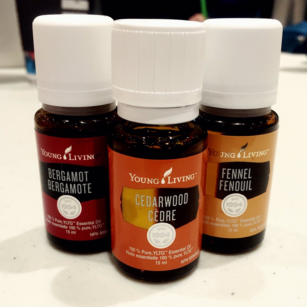 3 new oils to my arsenal! #YoungLiving #RallyYourPassion #Bergamot #Fennel #Cedarwood