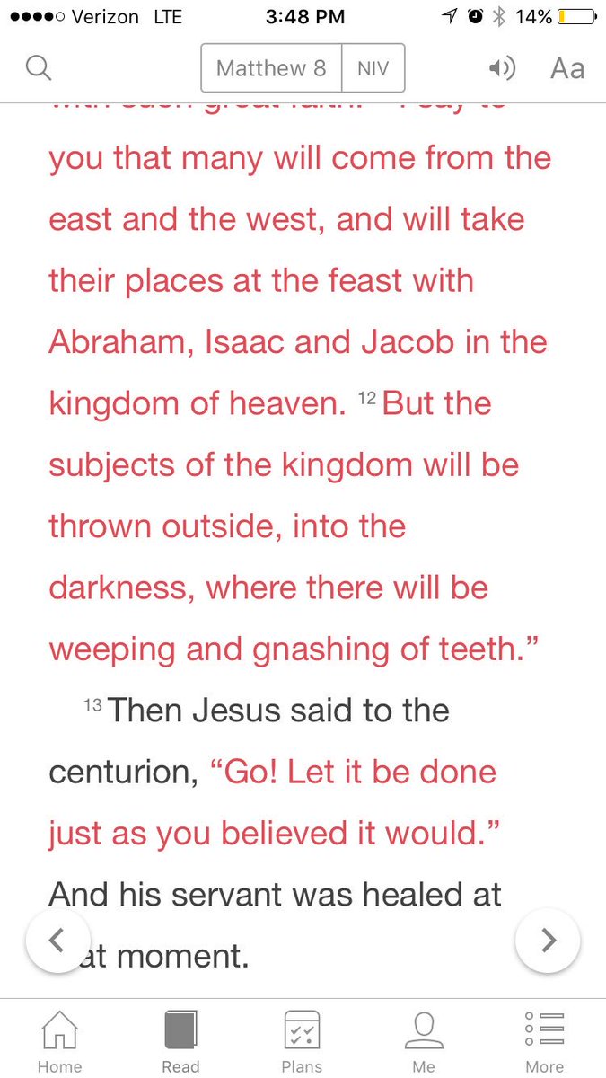 What FAITH can do! Matthew 8:5-13