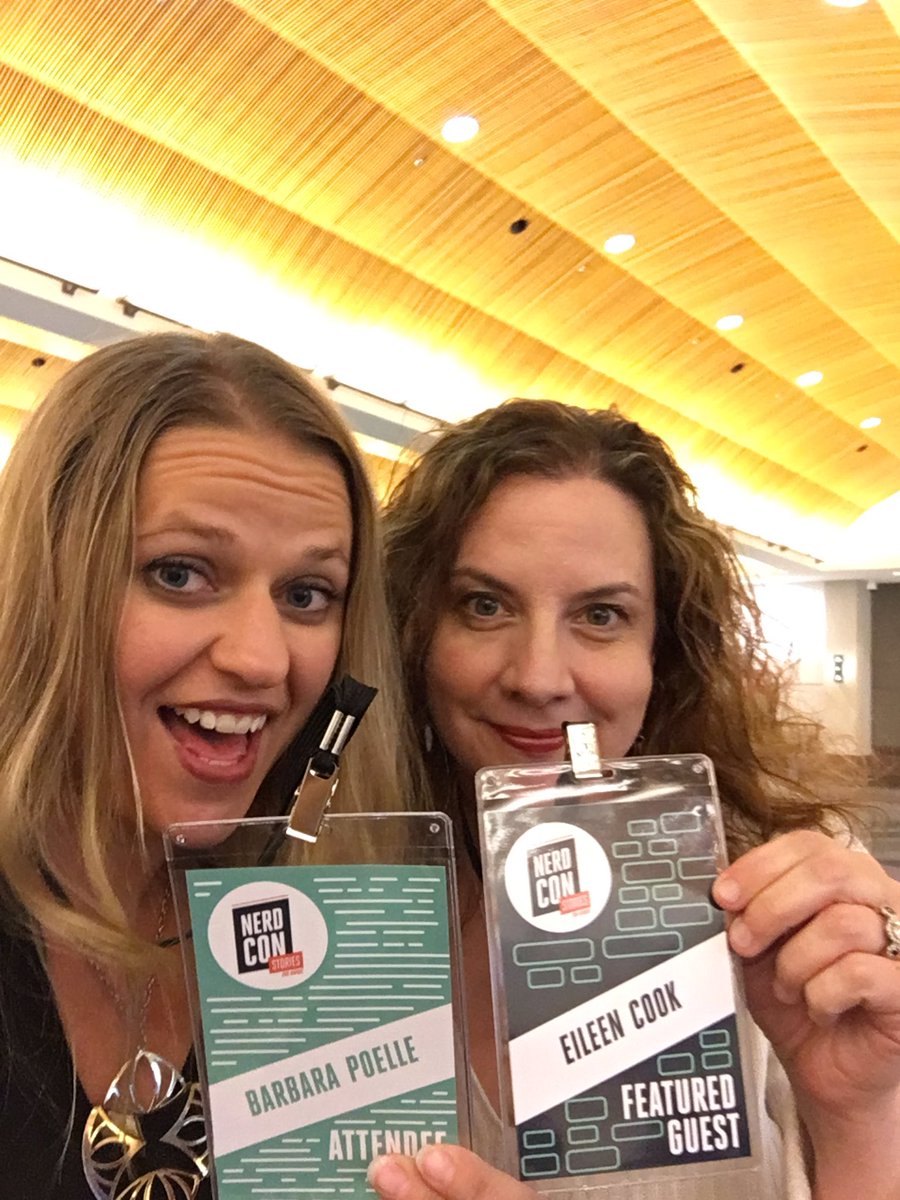 Bpoelle's tweet image. Gettin our Nerd on #nerdcon2016 @Eileenwriter