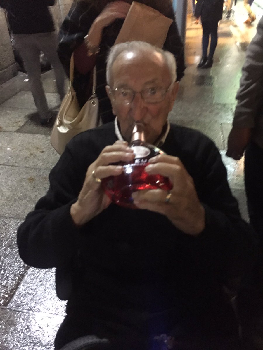 nickel_bake's tweet photo. "Hey Nic can you take a picture of me drinking this wine on the street" https://t.co/GgX2YCxduQ