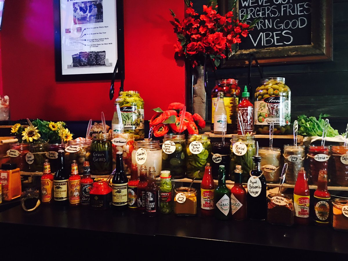 TheRedOnion2006's tweet photo. Shake up your Brunch! Try our New Bloody Mary Bar (only $6!) for Brunch Sundays 10AM - 3PM! #BoozyBrunch #BloodyMaryBar https://t.co/8K6E0n1Zdx