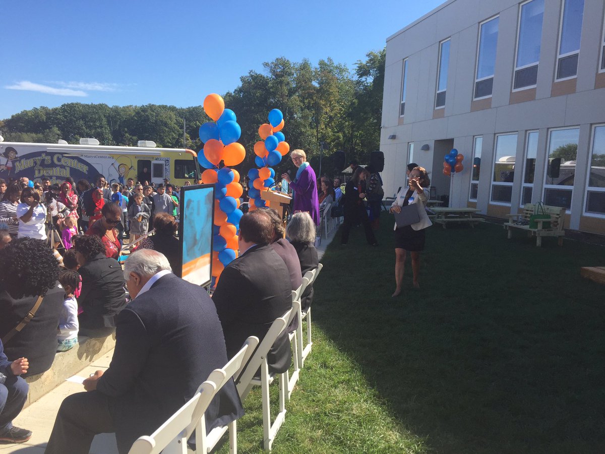 designed4all's tweet photo. #Bridges, #Briya and #Mary Center open house today wonderful facility! https://t.co/xOmt7Boz7s