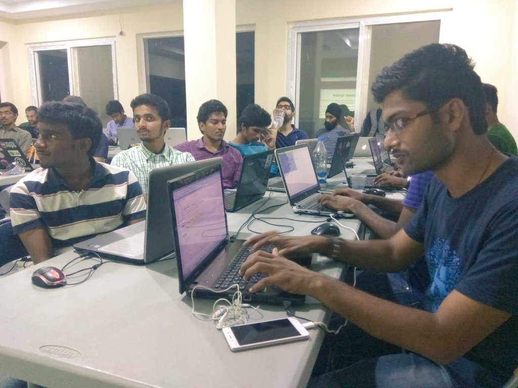 vineelreddy's tweet photo. Deep dive into Aframe API's by @tusharaoljgd at #WebVRCamp @CollabH #VirtualReality @andgokevin @freshelectrons #MozActivate @MozParticipate https://t.co/uVuUZtXzfV