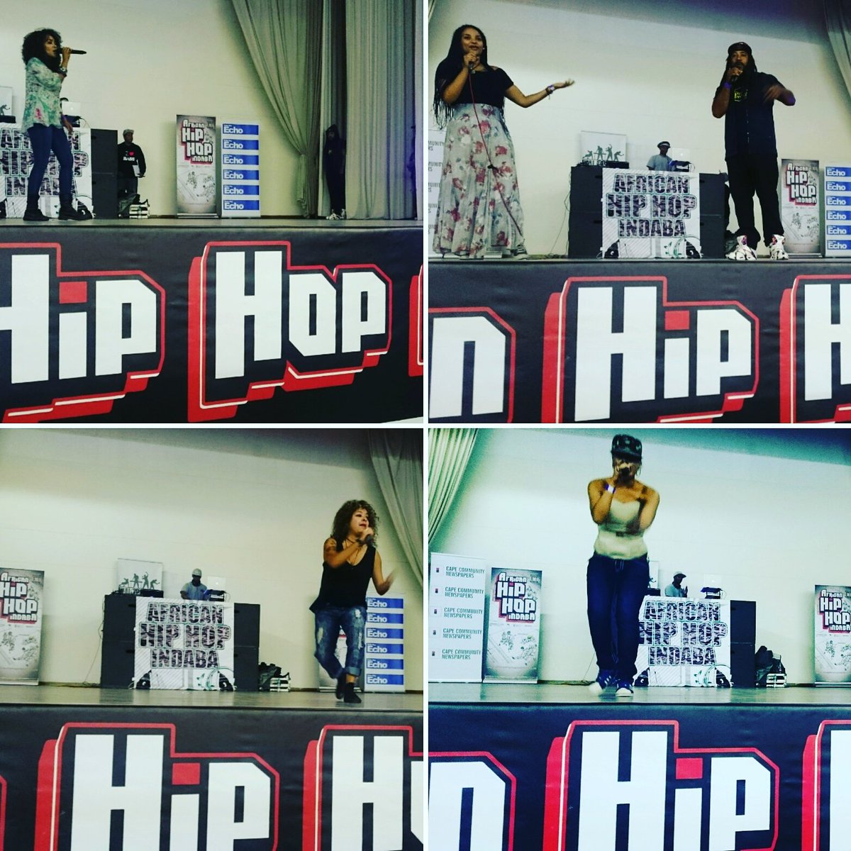 hiphopindaba's tweet image. Ladies of Hip Hop #Whiphop on Stage #AHHI2016 @DaBase187 @Shady_CT @blackathenasa