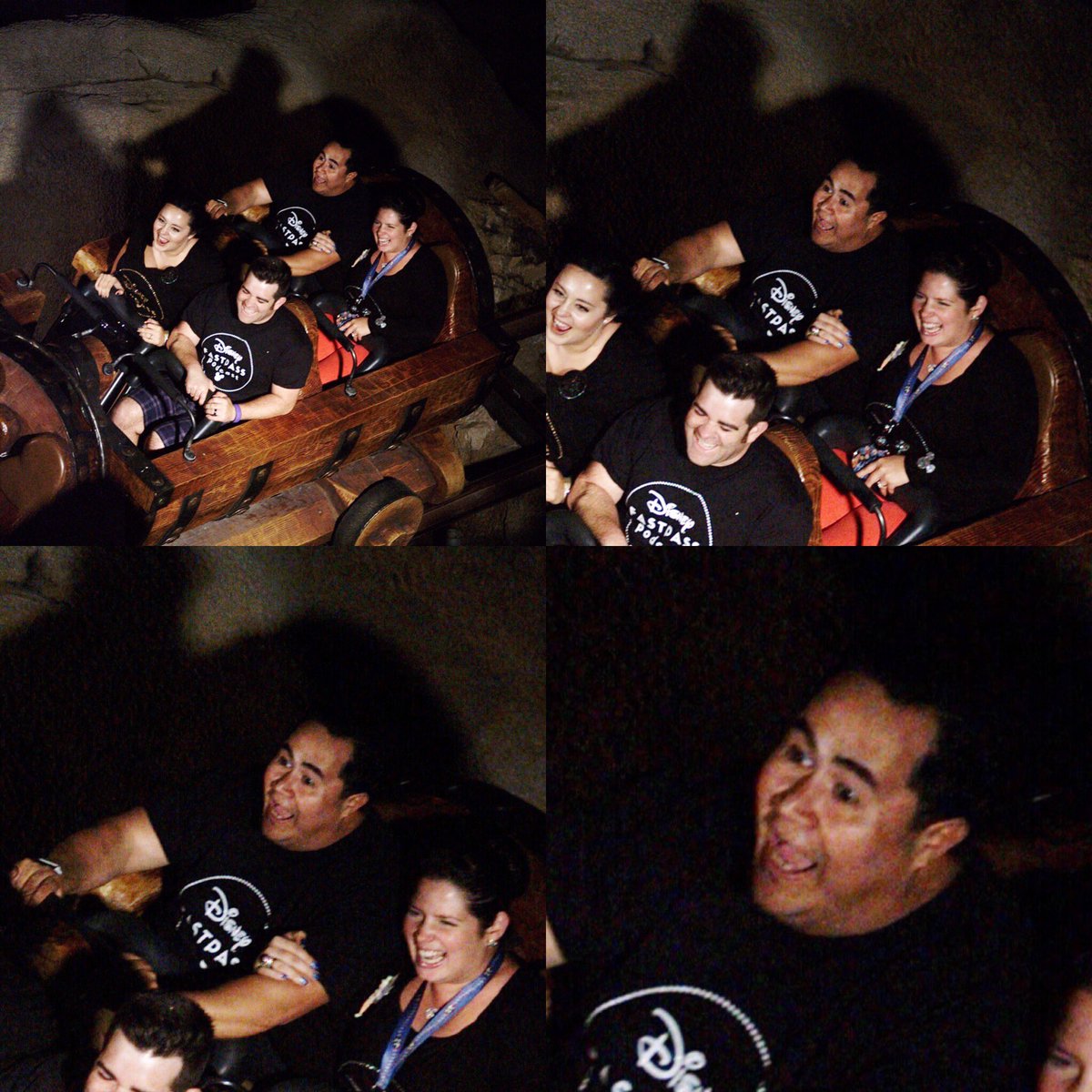 FastPassCast's tweet image. Enrique is not a fan of the back row 😂 #SevenDwarfsMineTrain #WaltDisneyWorld