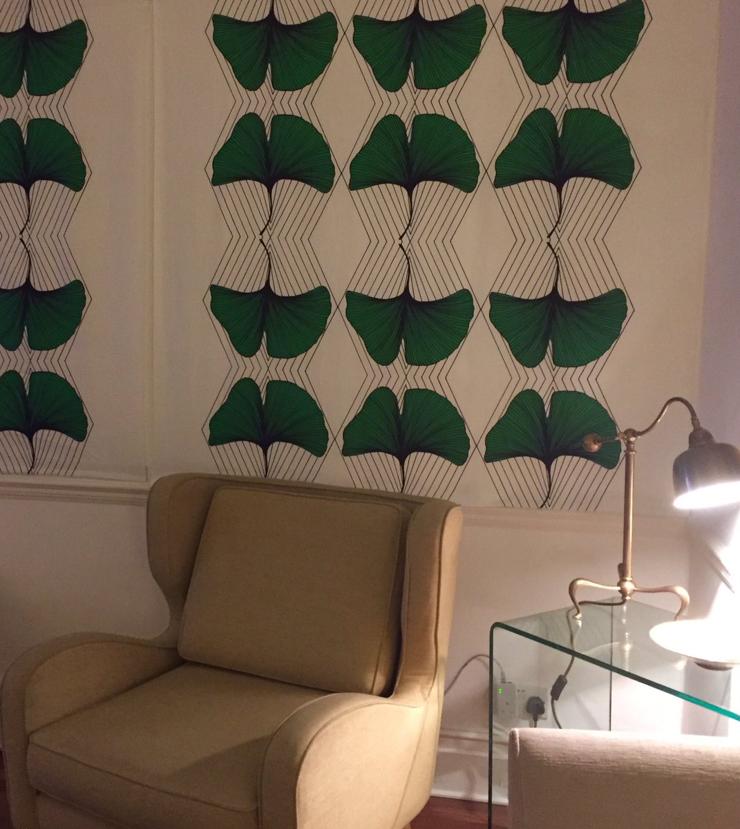 sally_harman's tweet photo. Put some @IKEAUK fabric on our dirty wall #anvandbar #bigprint #instantchange https://t.co/I7chsj2C4e