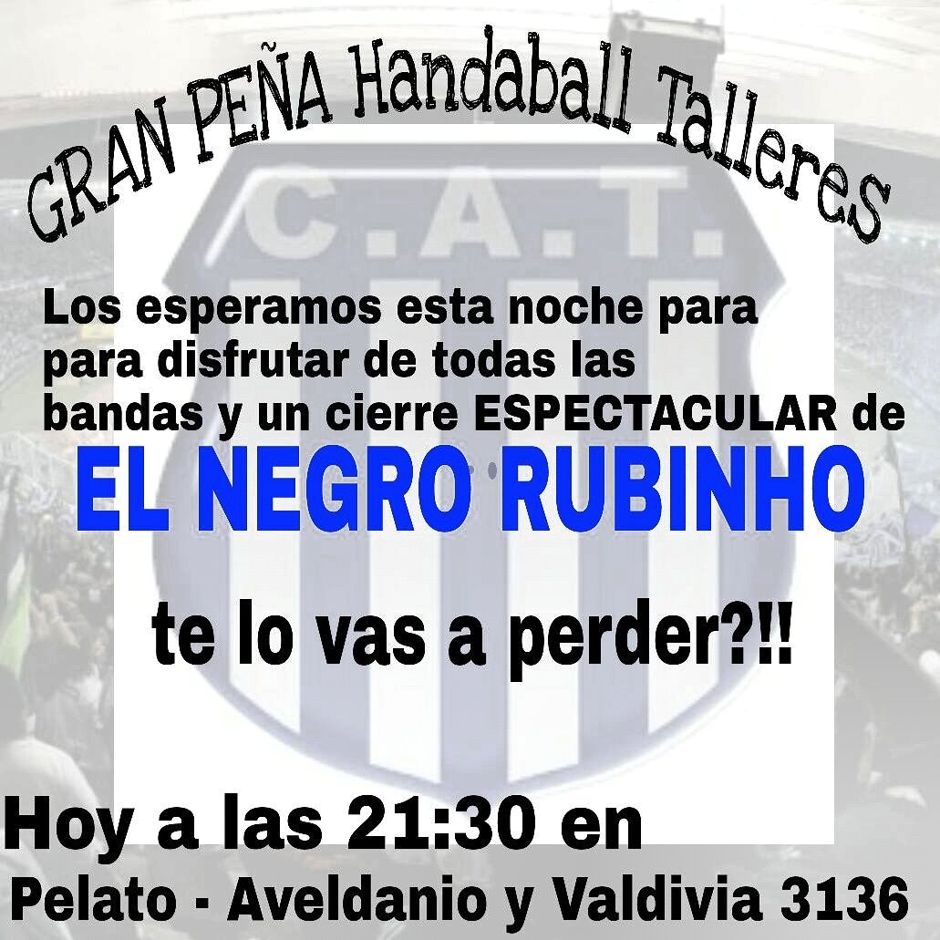 ¡¡¡LLEGO EL DIA MATADOR!!!
Te esperamos esta noche para disfrutar de la mejor fiesta.
Bandas en VIVO, show de tela.
¿TE LO VAS A PERDER?