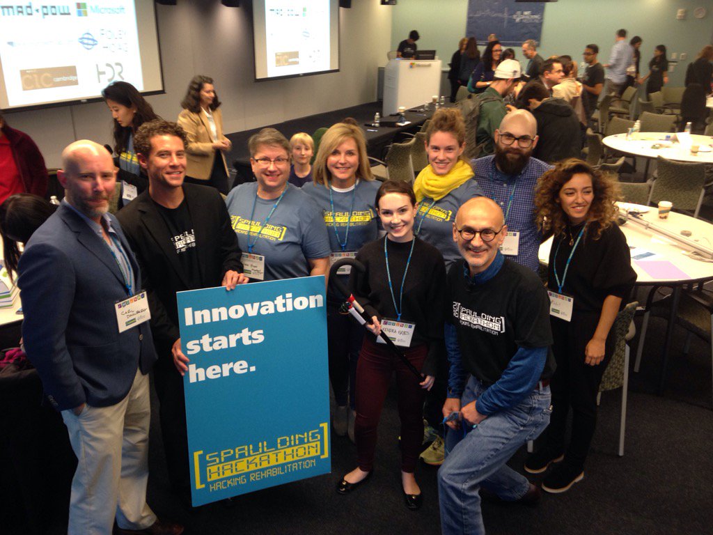 SpauldingRehab's tweet photo. Congrats Team Un-Caney 1st place #SpauldingHackathon and thx all our hackers. Keep accelerating change! @mithackmed https://t.co/x6liLvrH7m