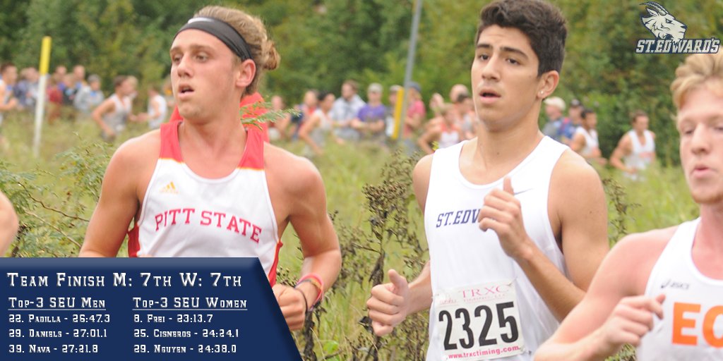 SEUAthletics's tweet photo. Record-setting races & top-10 finishes! It was a BIG day for #SEUXC in Oregon. Watch for the recap at https://t.co/ImDJlOgoGy #FearTheGoat https://t.co/Kn46Pf1NKr