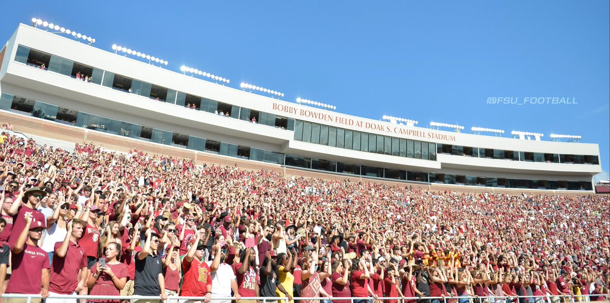 FSUFootball's tweet photo. Today's attendance: 77,102
#FSUHC16 #BeatWake https://t.co/uKuXIjYCNh