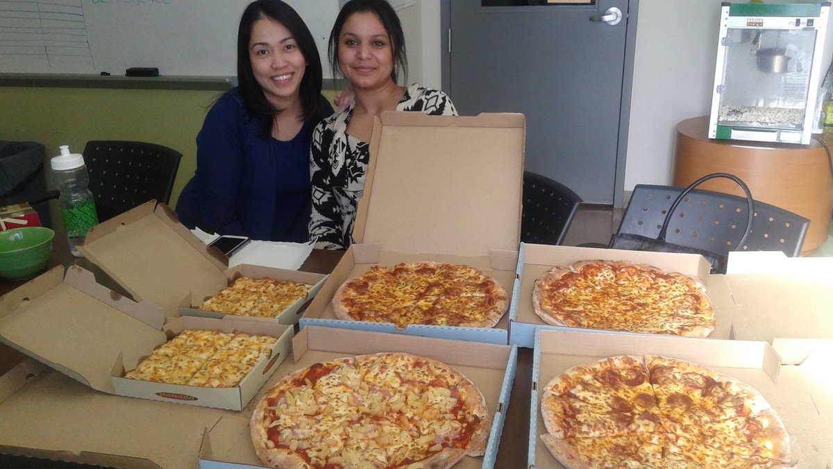 Customer bought us pizza said he love our service and staff is great friendly by the way he owns the panago pizza!