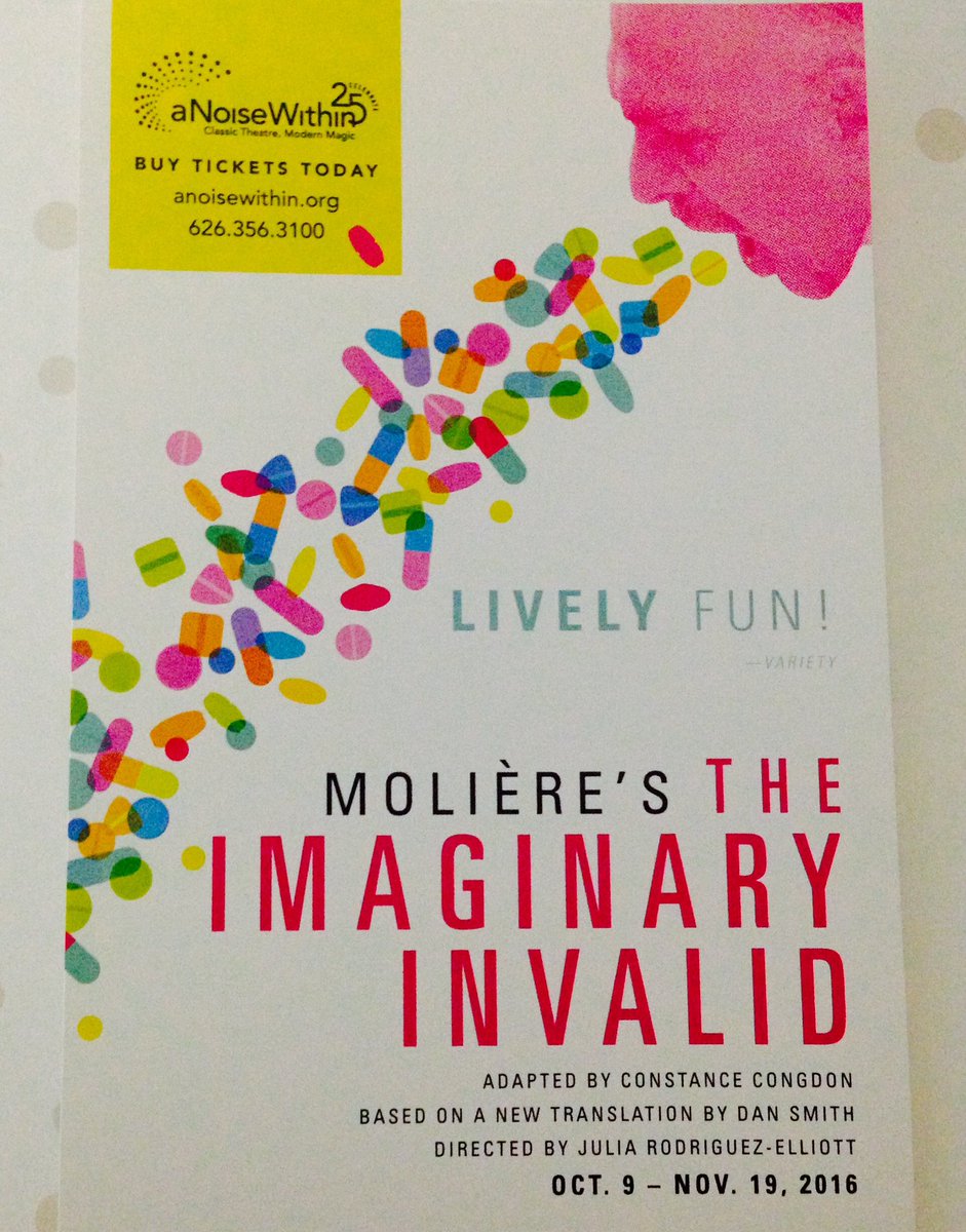 TinPanLA's tweet photo. It's a #Molière kind of night at @anoisewithin Theatre Company! #ImaginaryInvalid #ReviewToFollow https://t.co/FEzmXBiWW5