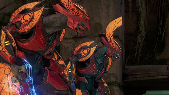 NakaiCanon's tweet image. "The Sangheili honor guard was always vigilant and almost inert when at peace."