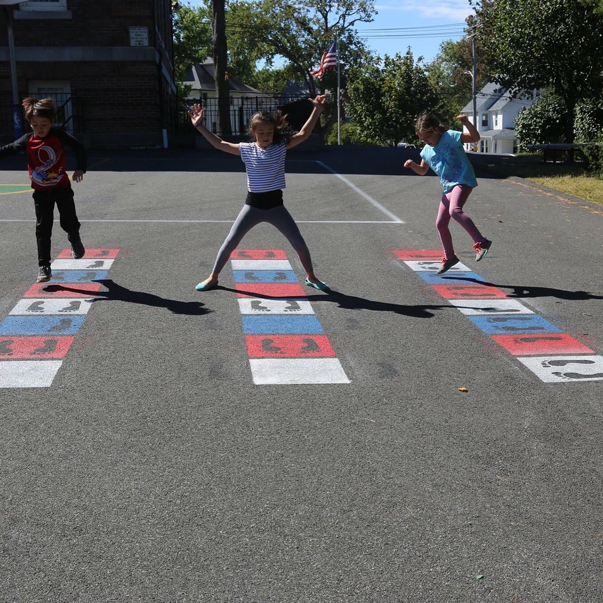 Shazam! Best #fitnessagilityladder ever, right? #pechat #recess #makemorerecess