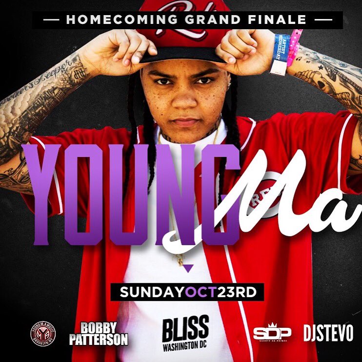 ➖SUNDAY Oct 23rd ➖ #DC➖ #YOUNGMA LIVE <a href="/hennynhoes/">HENNYNHOES</a> ✌🏾 Get tix: Blissdc.com 
📍 2122 24th Place NW #bobbypattersonpresents