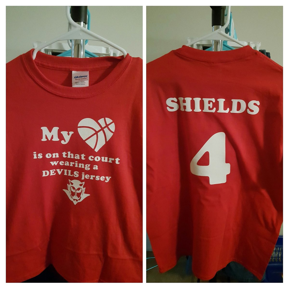 PersonaliTEEzTN's tweet photo. Order today. Your kid's team, their colors, their sport. Last name and # on back $20. #sports #CustomTshirts #CustomTEEz #basketball https://t.co/XHbMayb2XN
