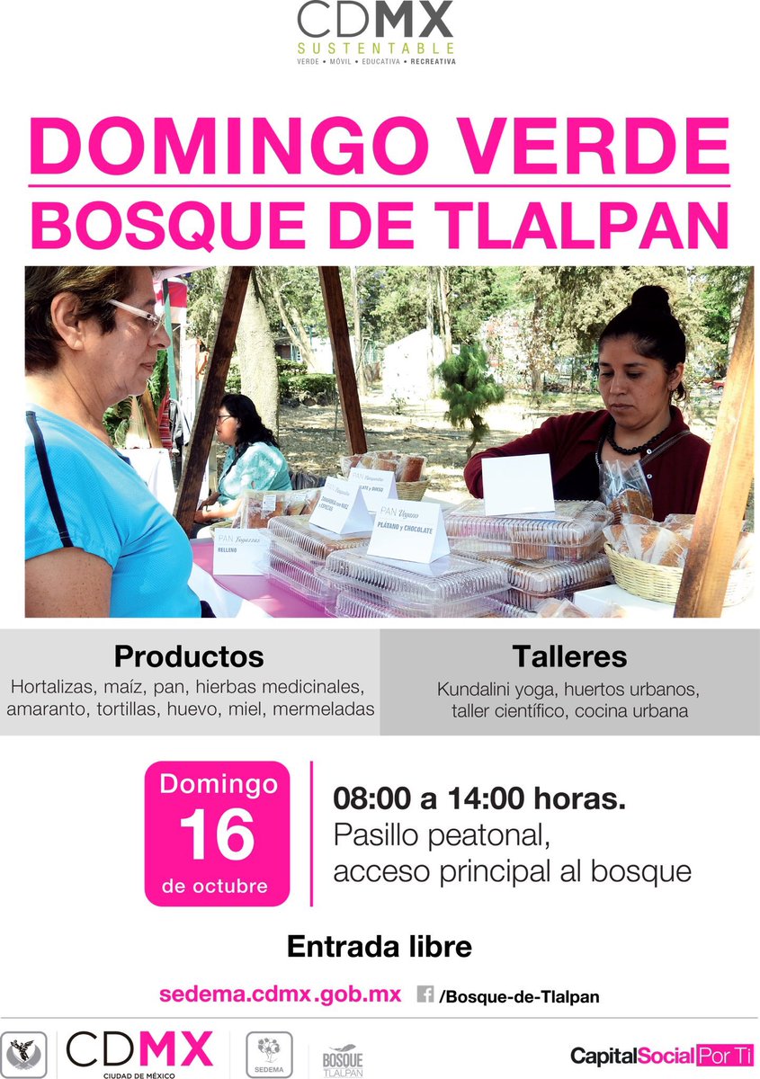ManceraMiguelMX's tweet photo. Productos agrícolas y talleres de yoga y huertos urbanos este #DomingoVerde en el Bosque de Tlalpan https://t.co/NGNB5w32XP