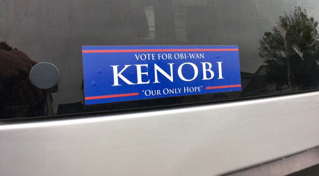lawrencemast's tweet photo. #vote #Kenobi2016 https://t.co/H1Opi2X7im