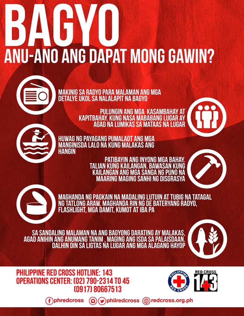 Philippine Red Cross on Twitter: "PAALALA: Mga dapat gawin kung may