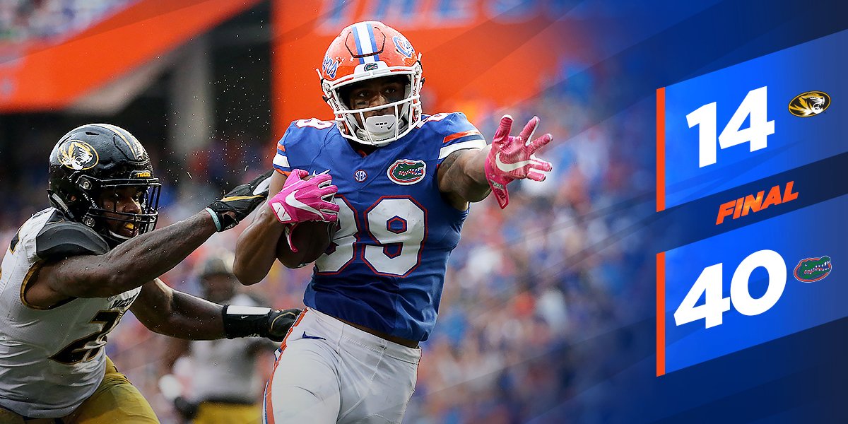 FINAL

#Gators get the W on #UFHomecoming.