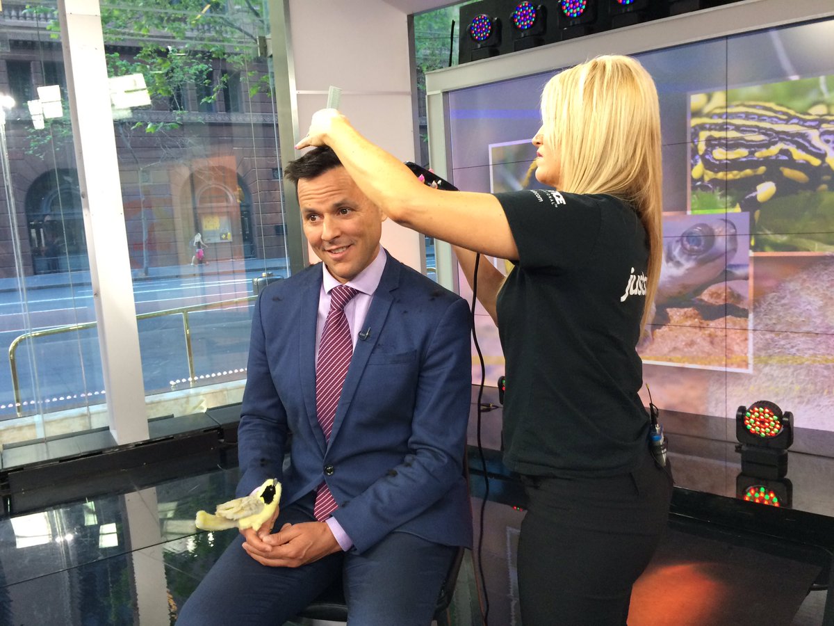 Thanks Jeanine <a href="/JCFranchising/">Just Cuts</a> for giving me an #extinction fighting <a href="/hehohoneyeater/">Helmeted Honeyeater</a> haircut on <a href="/Channel7/">Channel 7</a> <a href="/sunriseon7/">Sunrise</a> #sun7 today