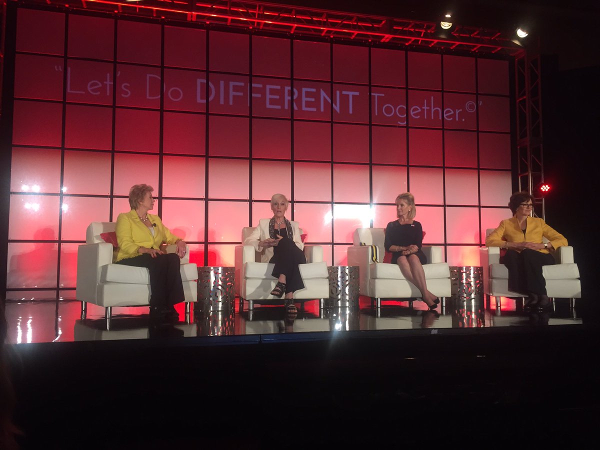 Linda_McMahon's tweet photo. Panel at @WLeadershipLIVE #WLLSLC: Successful women feel most powerful when giving back to their communities and empowering others. https://t.co/LiVUPIwHXI