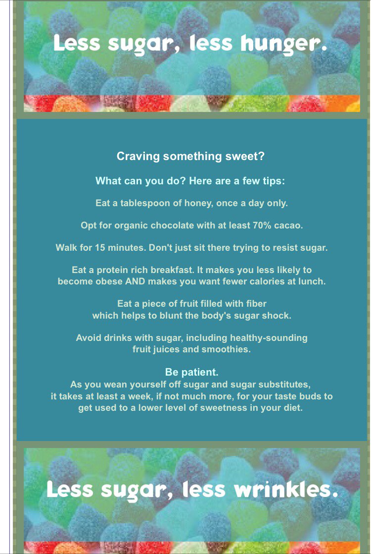 innermovement's tweet photo. Having a difficult time resisting sugar? Here are a few tips to help your body get used to a lower level of sweetness in your diet https://t.co/JIWubKBoXu