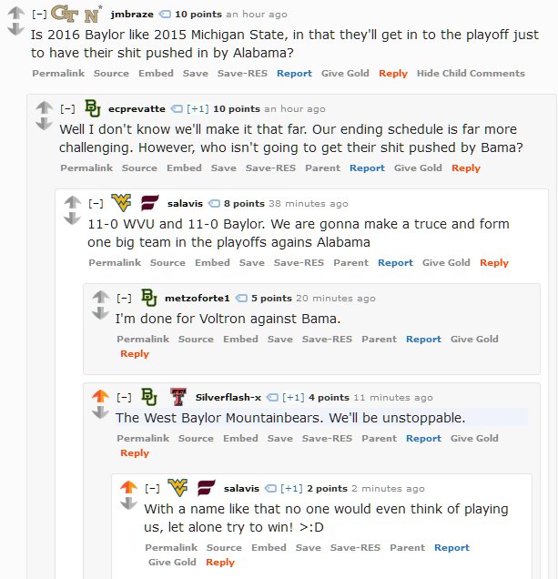 baylor_reddit's tweet photo. Oh my God, please let this happen. #Mountainbears @RedditCFB https://t.co/yZvmzJdMBk
